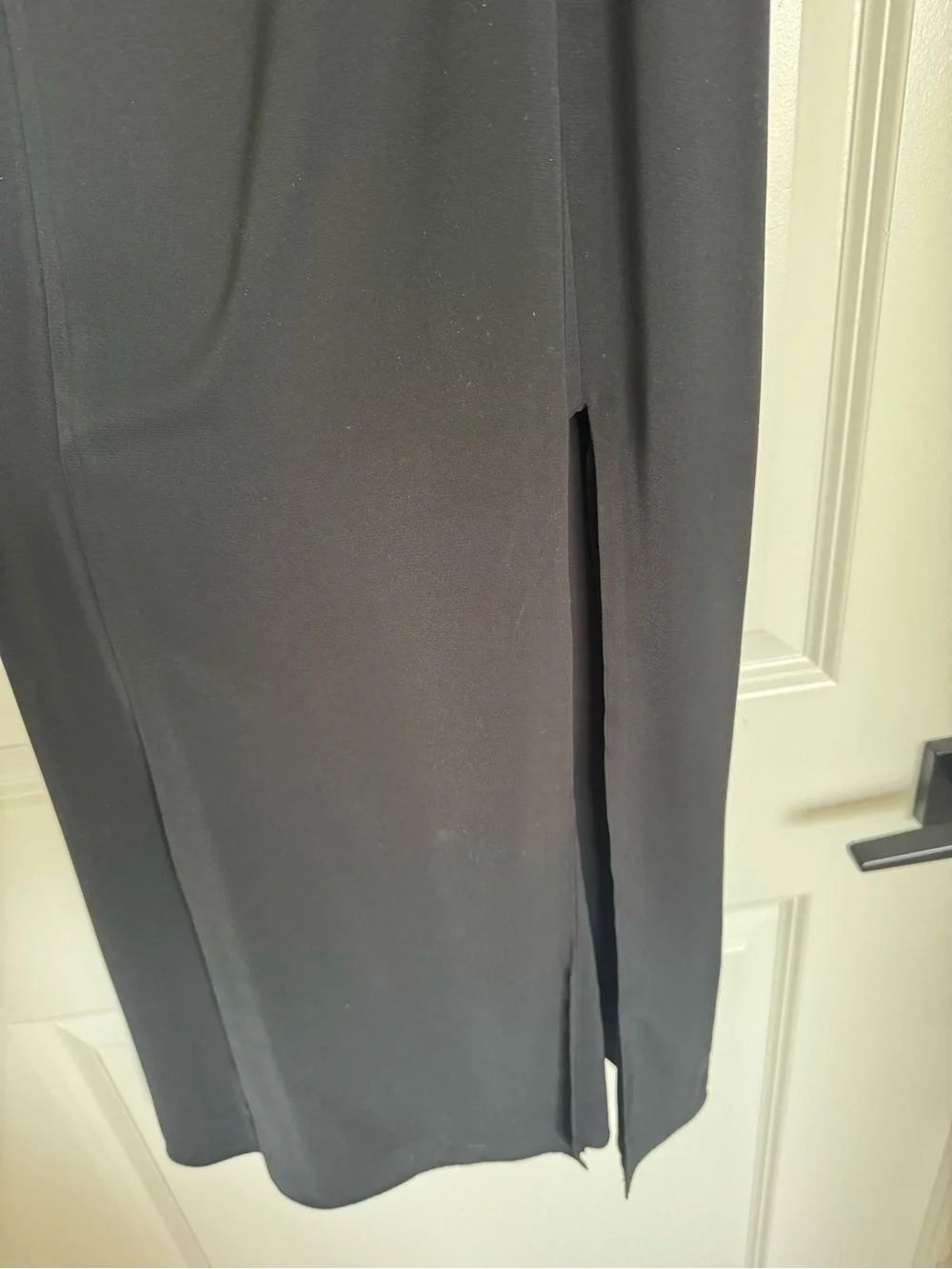 Abercrombie & Fitch Black Spaghetti-Strap Maxi Dress